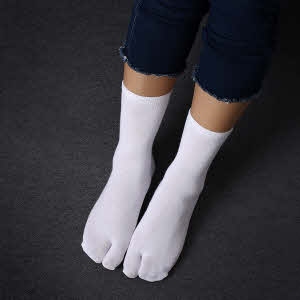 Geef uw kleur tabi sokken aan:: Wit